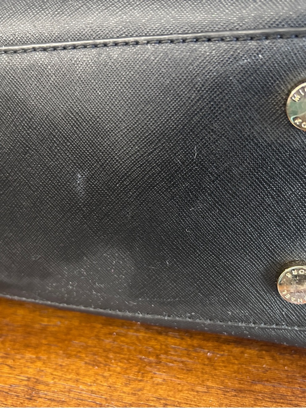 Michael Kors Hamilton Satchel Black Leather | Gold Lock | - Picture 14 of 16